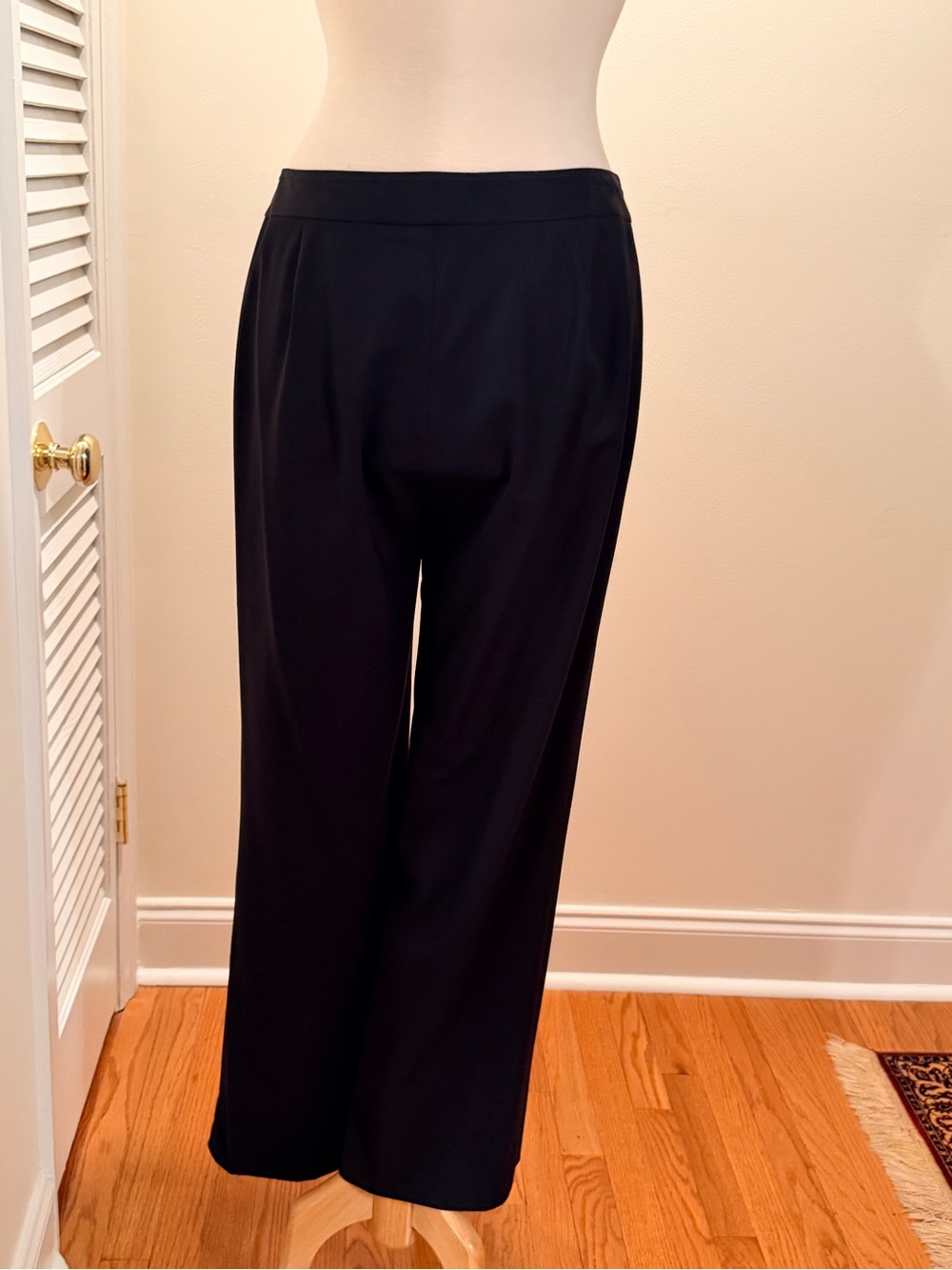Lafayette 148 New York Classic Black Wide-Leg Pants